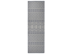 Vidaxl Tapete De Tecido Plano Para Exterior 80x250 Cm Riscas Azuis