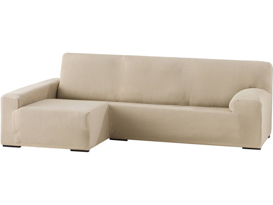 Capa Chaise Longue TODOPARAMICASA Ulises Bege (Braço Esquerdo Longo - 250 - 310 cm)