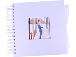 Álbum Fotos 8 Laços Família Colecionador Imagens Papel Branco Fita GOKOCO