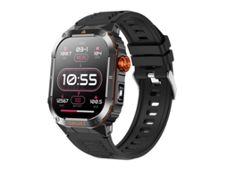 Smartwatch D16 Bluetooth 5.3 Com Rastreador De Condicionamento Físico, Frequência Cardíaca, Spo₂, Sono E Suporte Multilíngue (preto)