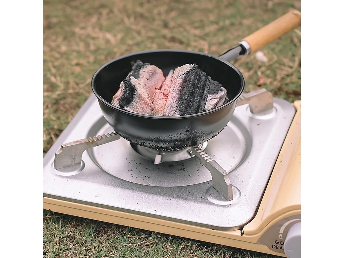 Estufa de Carvão Portátil para Camping e Churrasco