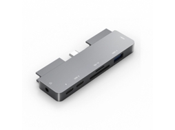 Yizhood Usb C Tipo C Para Hdmi 3.5mm Docking Station Usb 3.0 Áudio Pd 4k Conversor de Porta Para Ipad Pro 12.9 11 Air4 10.9 Macbook Cinza