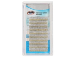 Pestañas Postizas Individuales Glitter C Curl 0.15mm Extensions De Pestañas Brilhantes
