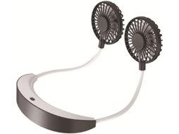 Mini ventilador de pescoço com lâmpada de aromaterapia, USB, esportivo, S/MARCA