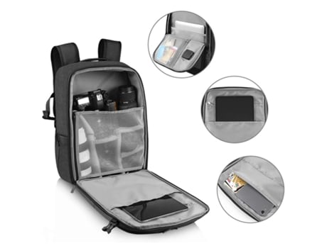 Mochila YUYSAN 12Wbolsa de Fotografia Solar Mochila Bolsa para Laptop Pu5018B