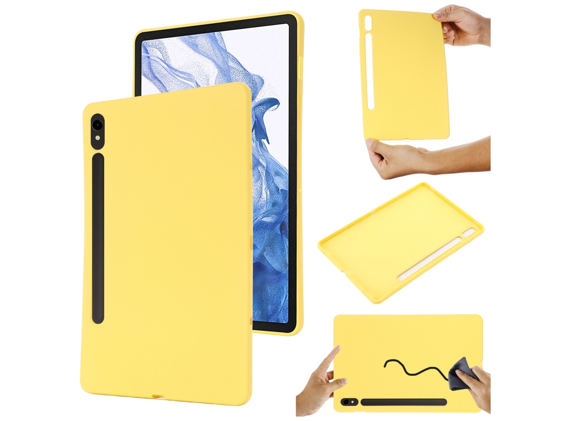 Capa De Silicone Líquido Compatível Com O Tablet Samsung Tab S9 De 11 Polegadas, Capa Protetora Resistente A Impactos Para O Tablet Samsung S9 Fe.ipad