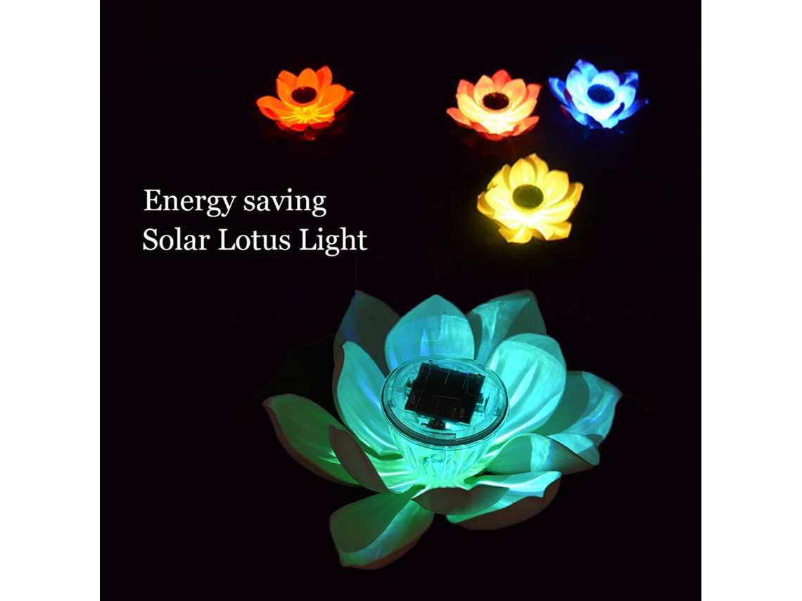 Lâmpada Flutuante Lotus (impermeável, Luz Solar Multicolorida)