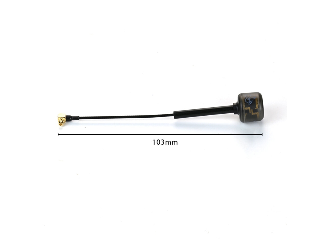 1 Unidade de Antena Fpv Cherry2 Rushfpv com Polarização Circular Rhcp 103mm Mmcx para Drones de Corrida Fpv MDUG