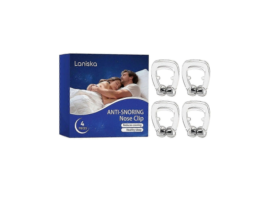 Dispositivos Antirronco, Kit Com 4 Unidades, Clipe Nasal Magnético De Silicone Para Parar De Roncar - Sono Silencioso, Auxílio Profissional Para
