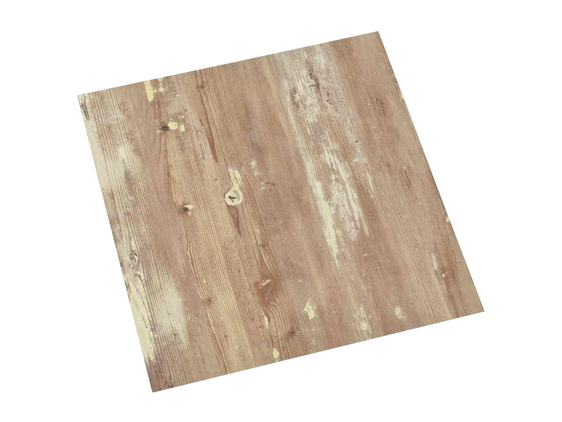 Conjunto 55 Piso Quadrado Vidaxl Castanho Pvc (5,11 M²)