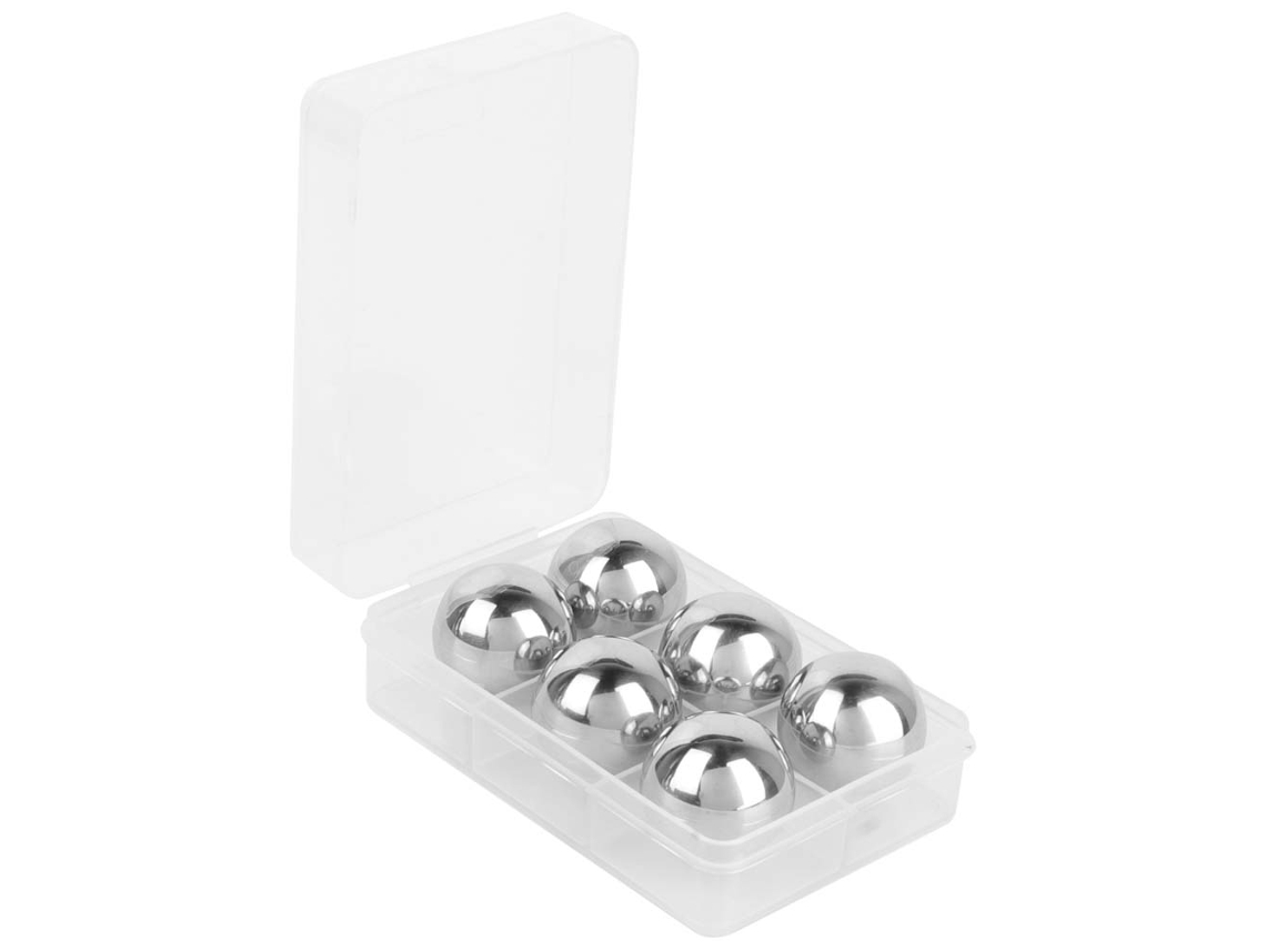 Pedras Gelo Aço Inoxidável Uísque Vodca Conjunto 6 BRILVIBERA