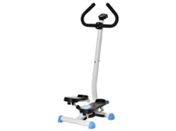 Stepper Fitness com Tela LCD, Resistência Ajustável, Branco, Azul, Preto