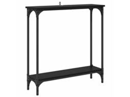 Aparador Carvalho Preto 75x22,5x75 cm Madeira Processada MAISON EXCLUSIVE