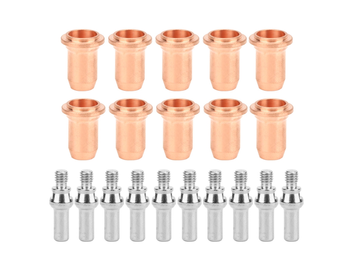 Kit De 10 Eletrodos Plasma 52582 E 10 Bocal 51312 Para Tocha Plasma Pt60