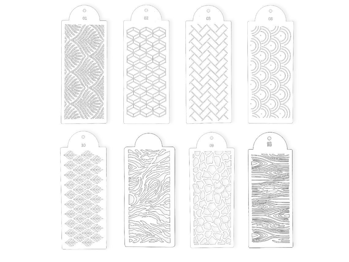 Molde de Fronteira para Decoração de Bolos Reutilizável Arte e Artesanato Diy RNEMITERY