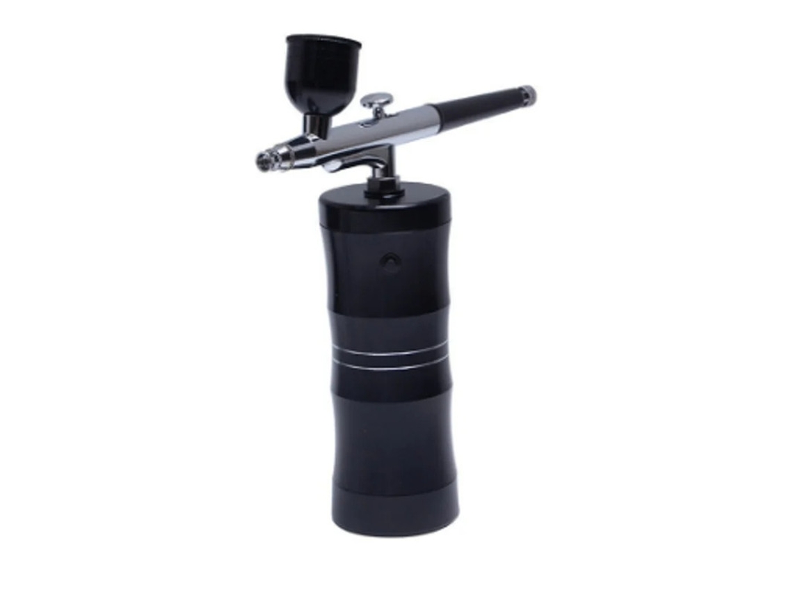 Massajador Facial Sem Fio Pistola De Pulverização De Escova De Ar Portátil Para Barbeiro Maquiagem Tatuagem Unhas Pintura Recarregável Preto Yizhood