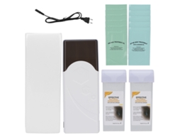 Kit De Depilação Com Cera, Aquecedor E Toalhas De Limpeza