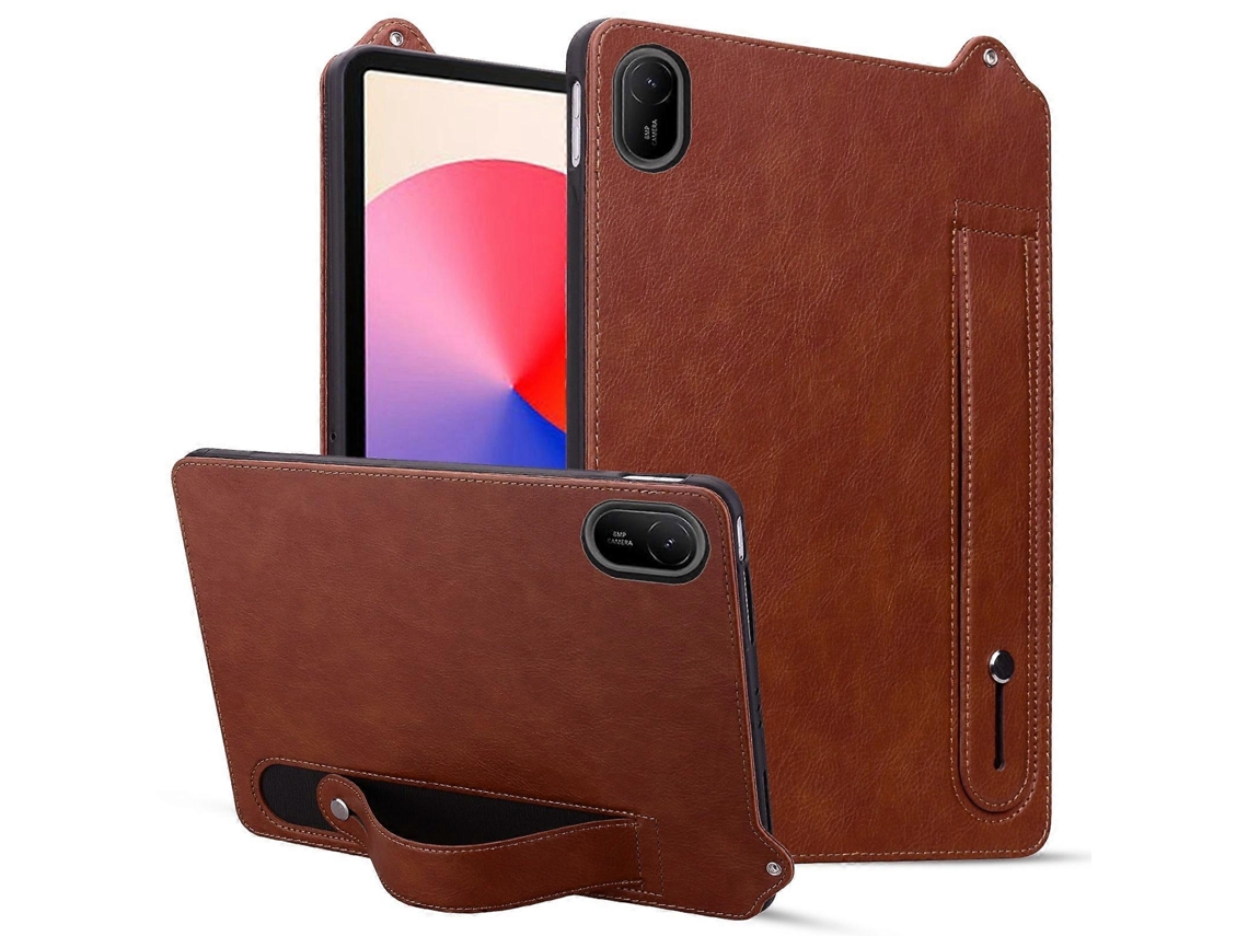 Capa Traseira Em Couro Tpu Com Alça De Pulso Para Tablet Huawei Matepad Se 11 2024