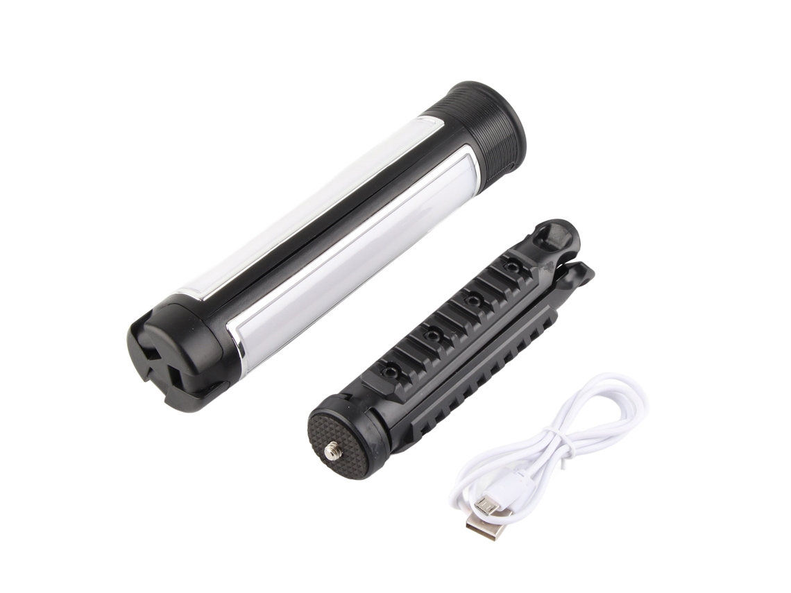 Lâmpada de Trabalho Led Dobrável com Tripé, Carregamento Usb, Luz Alta para Camping e Outdoor