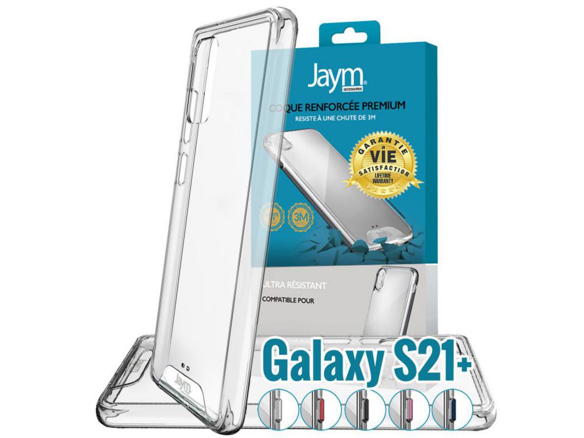 Capa para Samsung Galaxy S21+ JAYM Ultra Reforçada Transparente