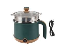 Panela Elétrica Multifuncional 1.8l 600w Verde Antiaderente com Vapor Eu Plug 220v