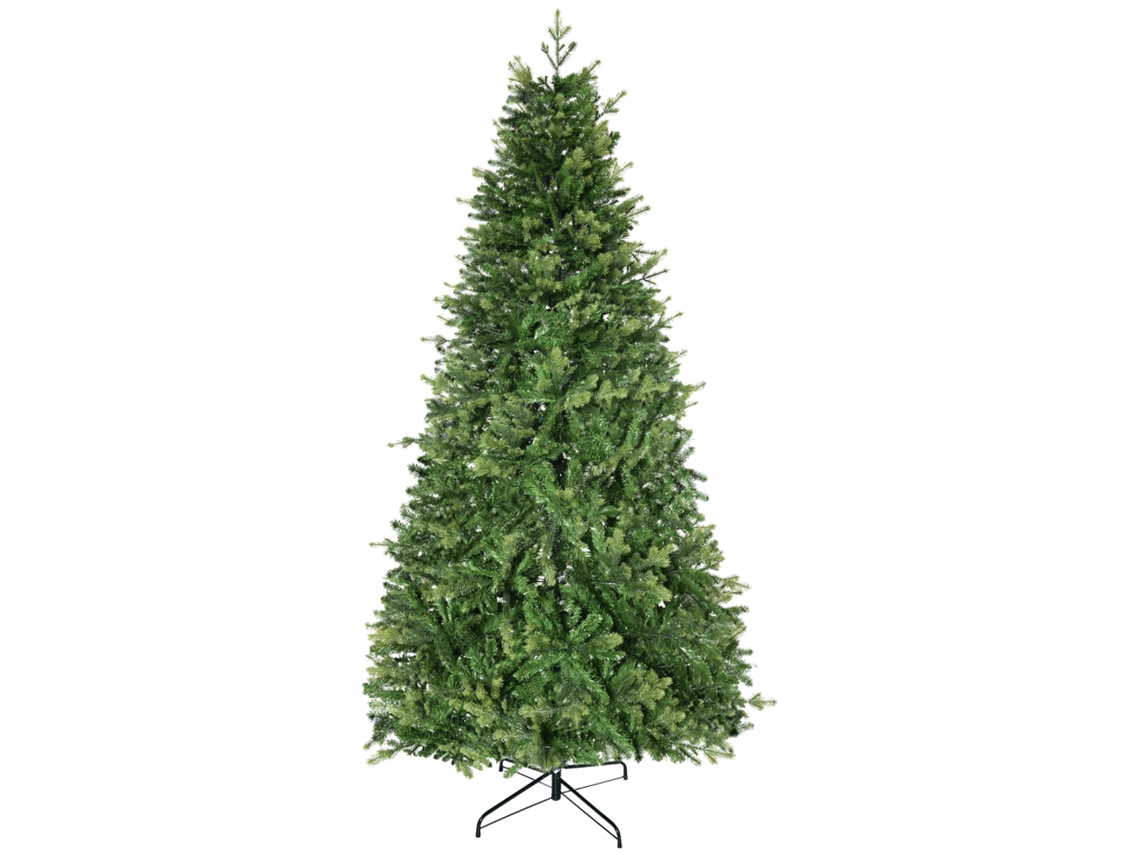 Árvore De Natal Artificial E À Prova De Fogo Para Interiores, Com 2056 Ramos E Base De Metal, Ø124x228 Cm, Verde.