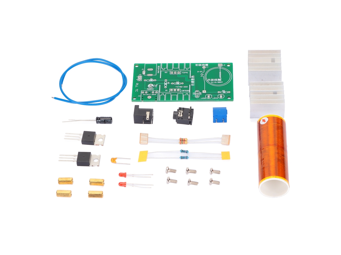 Kit de Bobina Musical Mini Alto falante de Plasma Transmisión Sem Fio 15w Dc 15‑24v para Diy