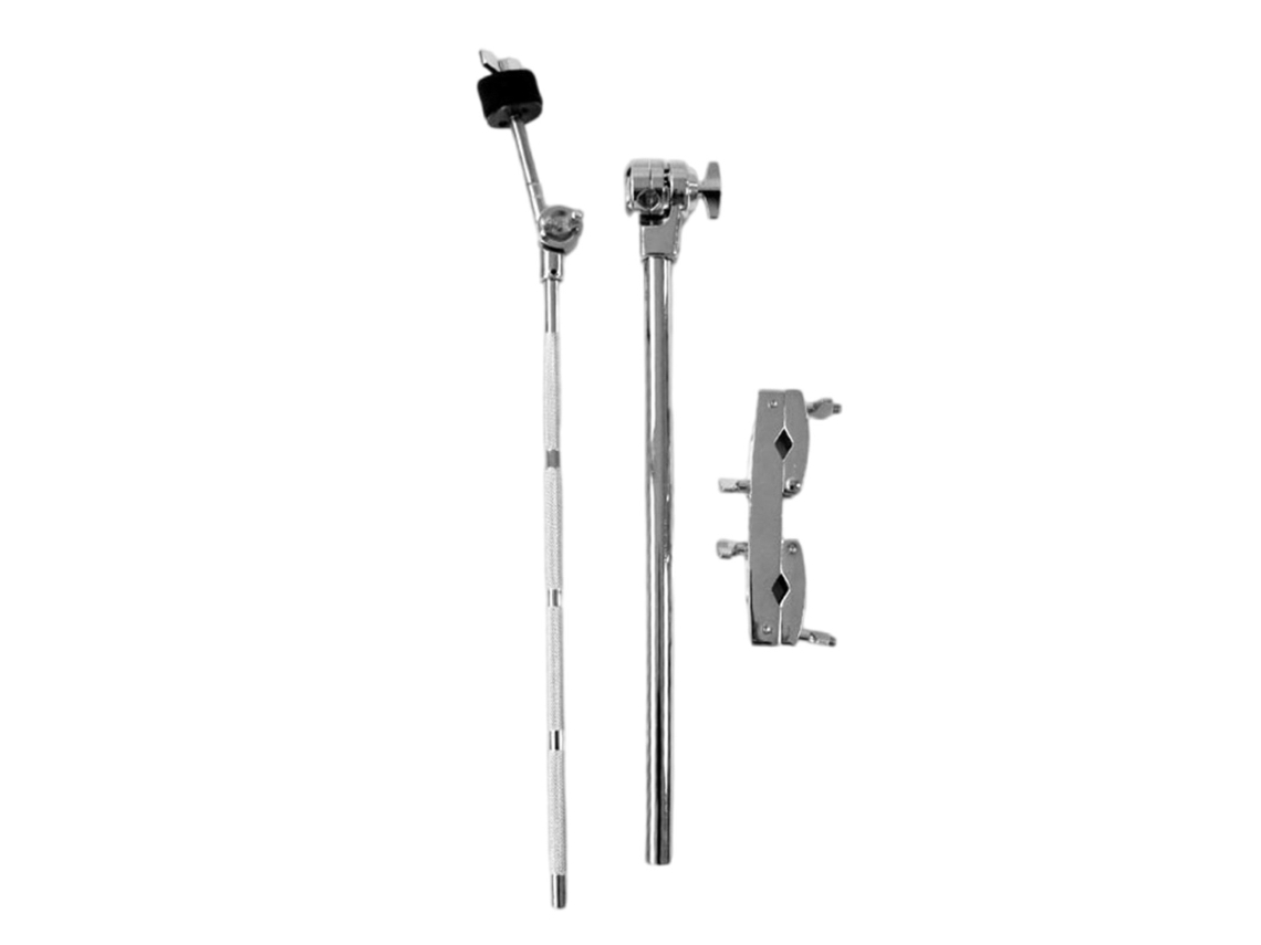 Suporte de Prato de Bateria com Fixação por Grampo, Braço Extensor, Compatibilidade com Suporte de Prato e Acessórios AQUAFORGE