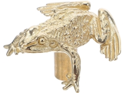Puxadores De Armário De Latão Com Formato De Sapo, Estilo Vintage Dourado