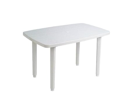 Mesa resina 140x90 cm blanca 4022