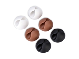 2026zentro-6pcs Clips Para Cabos Universais Organizador De Cabos Mesa Escritório Suporte De Cabo Usb