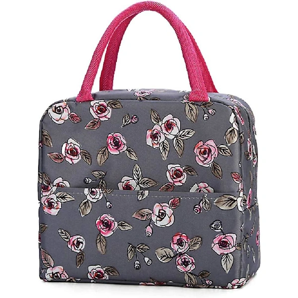 Bolsa Térmica Reutilizável para Almoço, com Zíper, Ideal para Piqueniques, Viagens e Trabalho, com Bolso Frontal BRILVIBERA