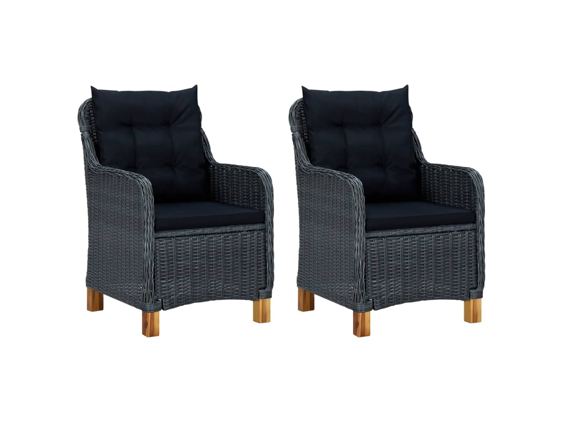 Garden Chair, Garden Chairs Vidaxl Cinzeto Rattan / Vime (n/a)