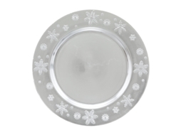Placa de apresentação Colorama De Noël D33Cm Design de floco de neve prateado FEERIC LIGHTS & CHRISTMAS