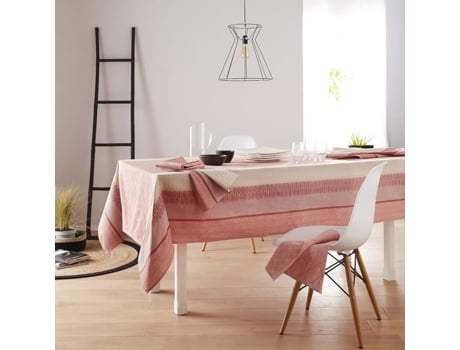 Toalha de Mesa Revestida Charleston Coral Laranja 150X300 Cm TRADILINGE