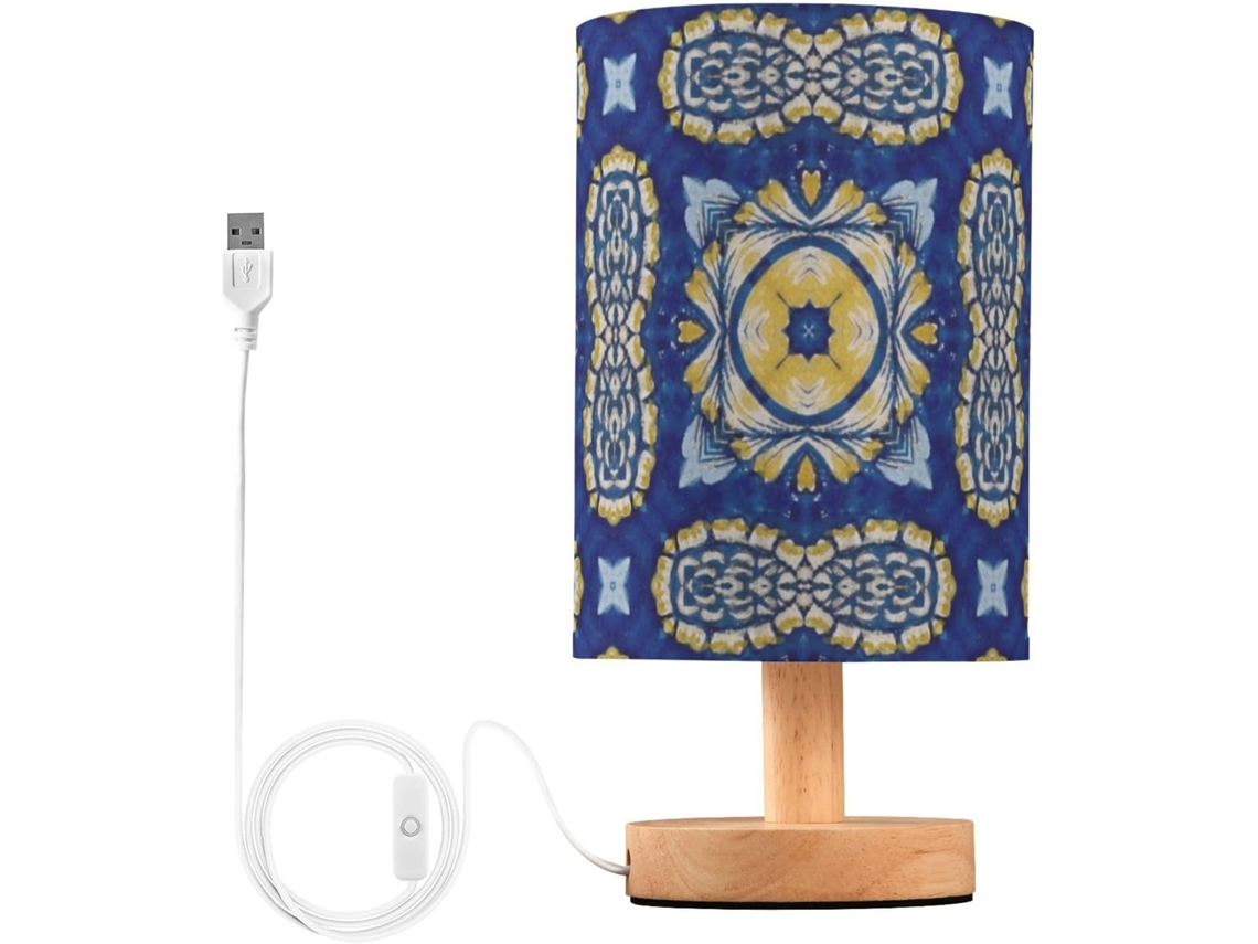 Abajures, Luminárias De Mesa Led, Luminárias Criativas Com Estampa Azul Marinho Para Salas De Jantar Infantis