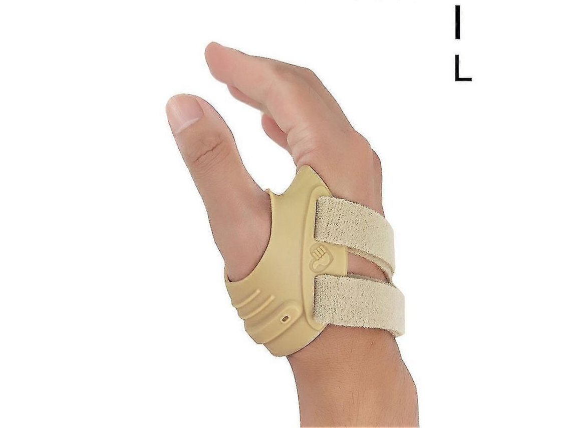 Apoio para Polegar com Órtese para Artrite Osteoartrite Alivio de Dor Mão Direita Cinza Tamanho L