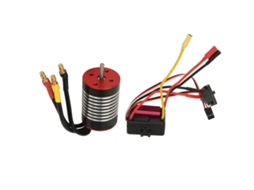 Kit Motor Brushless 2430 4500kv E Esc 35a À Prova D'água Para Carros Rc 1/16 1/18 Traxxas Tamiya