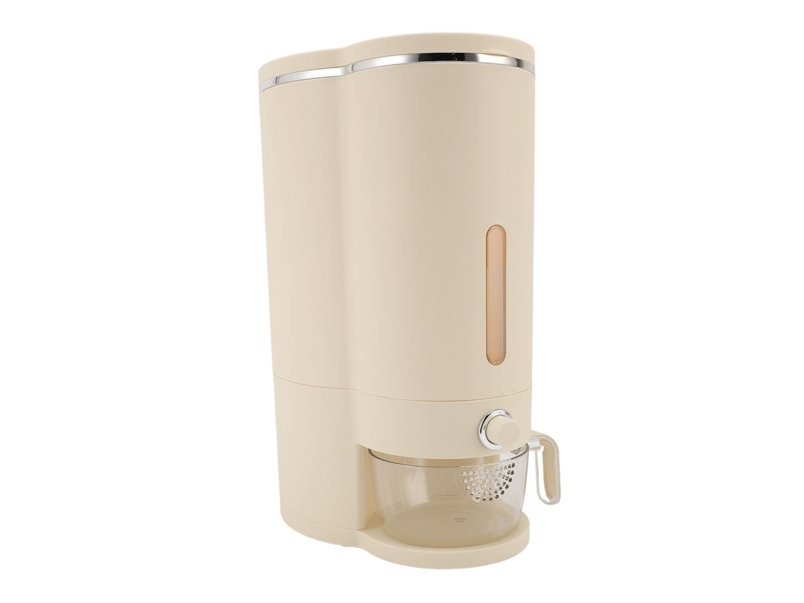Dispensador de Arroz com Tampa Selada e Xícara Medidora, Recipiente de Armazenamento Airtight para Cozinha S/MARCA