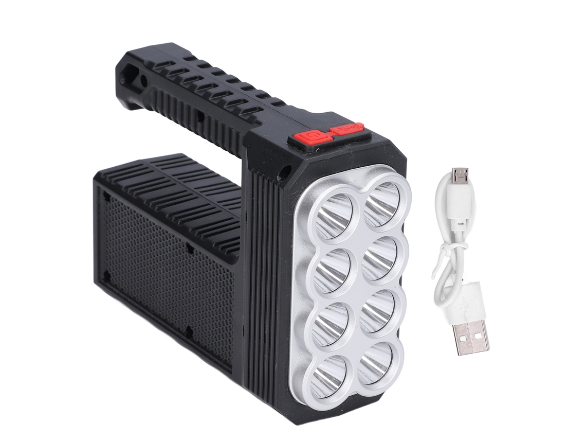 2026 linterna de Busca Multifuncional Led Solar Portátil Super Brilhante para Camping, Aventura Ao Ar Livre e Luz de Emergência
