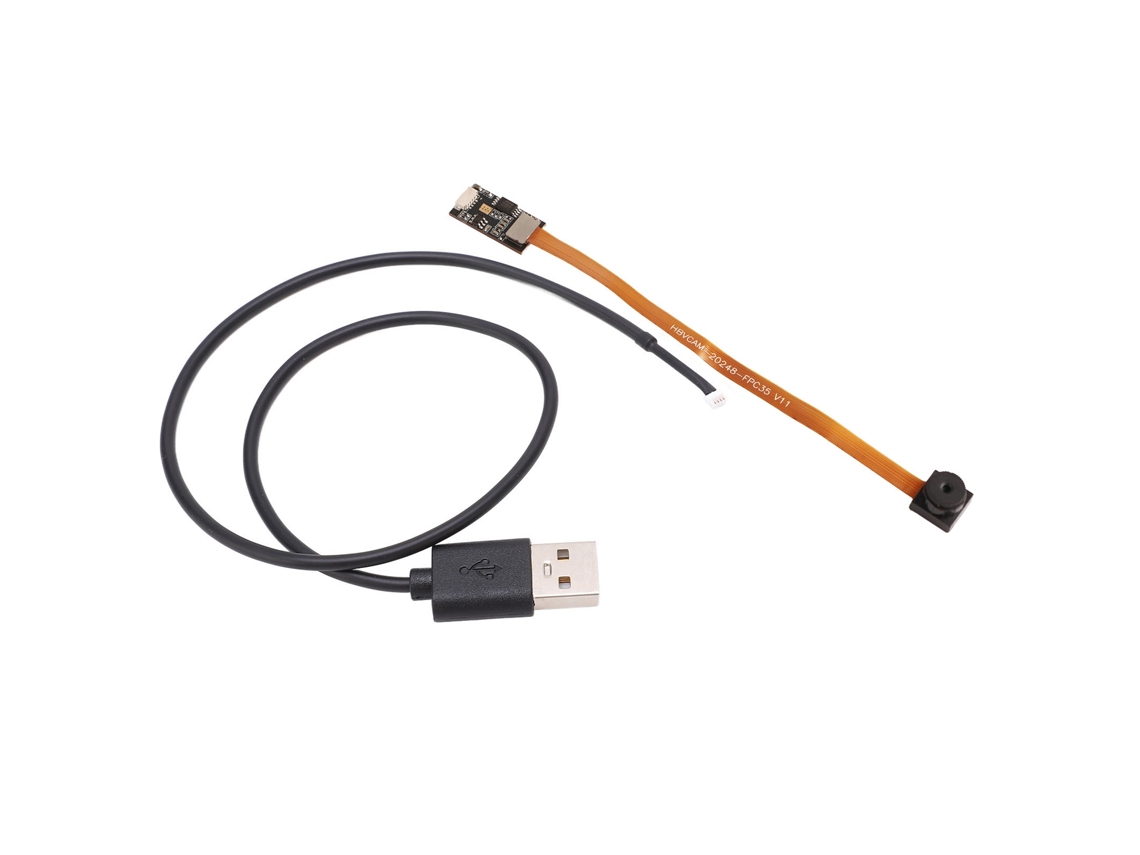 Módulo de câmera com cabo 2MP 1080p, 76° sem distorção, USB2.0, OV2735