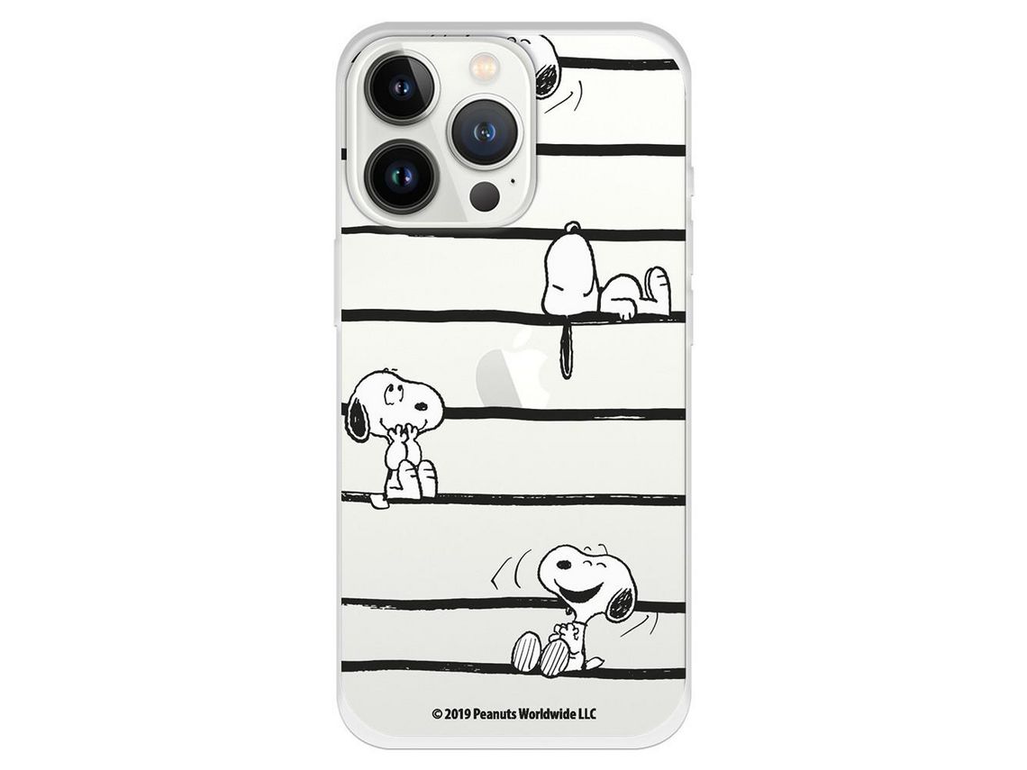 Capa compatível para iPhone 13 Pro Oficial de Peanuts Snopy Listas - Snopy