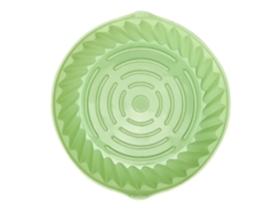 Forros Para Air Fryer, Forma Redonda, Resistente Ao Calor, Fácil Limpeza, Silicone, Assadeira, Ciano, L, 22 Cm / 8,66 Pol