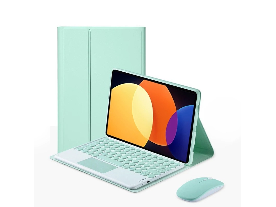 Capa Teclado Panoona Para Xiaomi 8/8 Pro 11,2 Polegadas ,com Teclado Touchscreen E Rato Bluetooth Azul