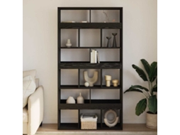 Vidaxl Gabinete De Livros 15 Níveis 100 X 33 X 187,5 Cm Carvalho Preto