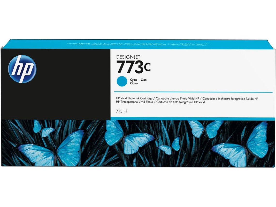 Tinteiro HP DesignJet 773C Azul