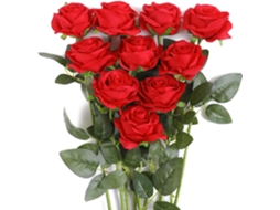 Buquê de Rosas Artificiais de Seda para Decoração de Casa, Escritório Ou Casamento. AQUAFORGE