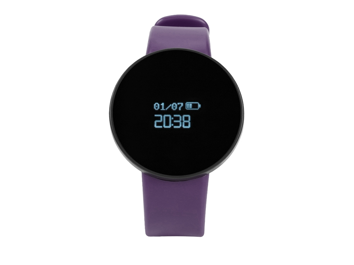 Pulseira Esportiva Tlwd3 : Passador de Passos, Monitor de Frequência Cardíaca, Controle Via Aplicativo. EOOCOO (roxa)