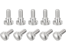 Parafuso de Aperto Manual Serrilhado, M5x10mm, Parafusos de Ombro em Latão, Botões de Fixação CHABERLU