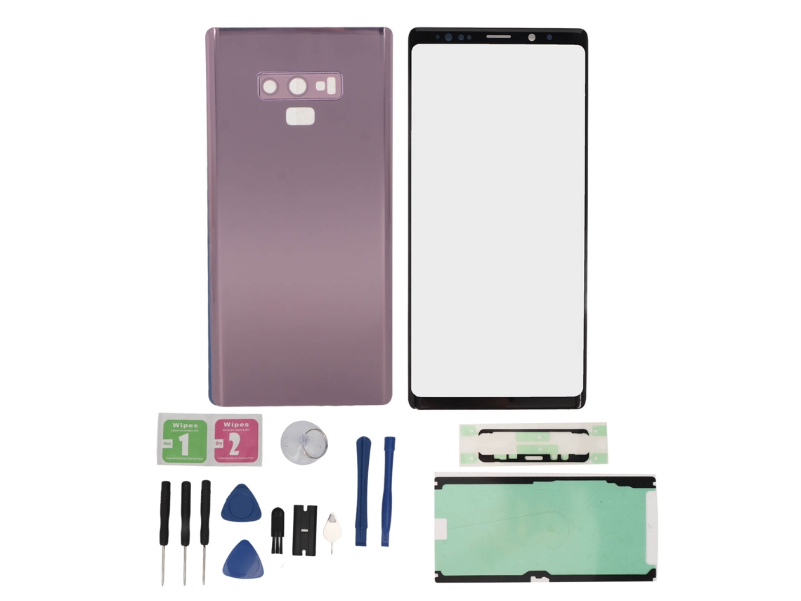 Kit Reparo Tela Vidro Capa Galaxy Note 9 Roxo LAXISCREED
